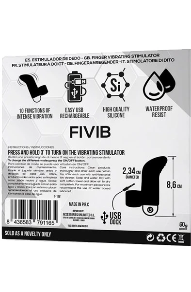 Tardenoche 10-Functions Finger Vibrating Stimulator USB 5 Tardenoche 10-Functions Finger Vibrating Stimulator USB - Bilde 3