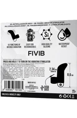 Tardenoche 10-Functions Finger Vibrating Stimulator USB -Anal sexleketøy butikk p 10 functions finger vibrating stimulator usb 3