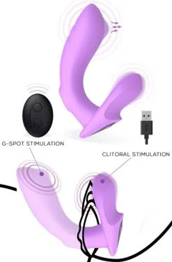 Action G-spot Vibrator With Clitoral Stimulation