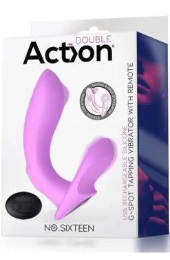 Action G-spot Vibrator With Clitoral Stimulation -Anal sexleketøy butikk p action g spot vibrator with clitoral stimulation 3 101151