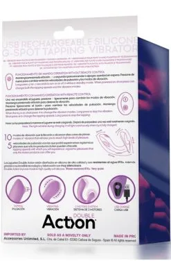 Action G-spot Vibrator With Clitoral Stimulation -Anal sexleketøy butikk p action g spot vibrator with clitoral stimulation 4 101151