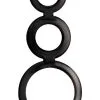 Addicted Toys Rings Set For Penis Black