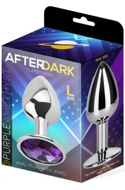 Afterdark Purple Amethyst Anal Plug L -Anal sexleketøy butikk p afterdark purple amethyst anal plug l 3 155044