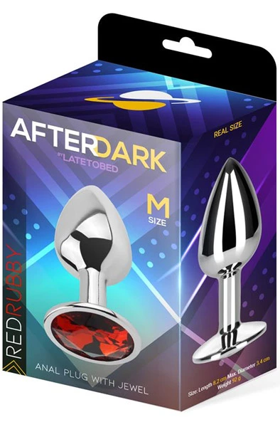 Afterdark Red Rubby Anal Plug M 5 Afterdark Red Rubby Anal Plug M - Bilde 3