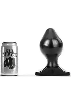All Black Vinyl Anal Plug 16,5 Cm -Anal sexleketøy butikk p all black vinyl anal plug 16 5 cm 3