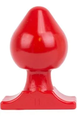 All Red Vinyl Anal Plug 19 Cm