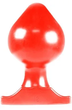 All Red Vinyl Anal Plug 22 Cm