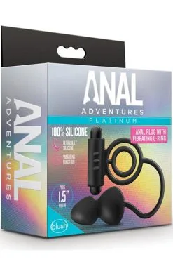 Blush Novelties Anal Adventures Anal Plug With C-Ring -Anal sexleketøy butikk p anal adventures anal plug with c ring 3 184701