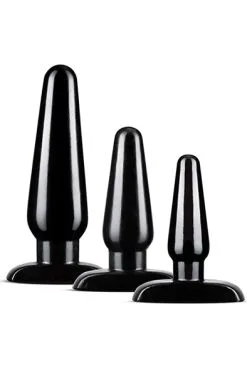Blush Novelties Anal Adventures Basic Plug Kit Black