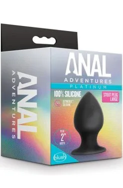 Blush Novelties Anal Adventures Platinum Anal Stout Plug Large -Anal sexleketøy butikk p anal adventures platinum anal stout plug large 3 153201