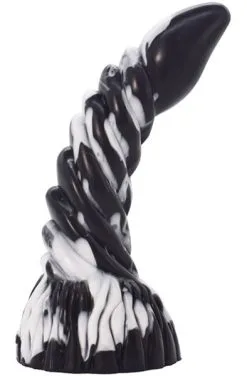 Fantasycolors Arkan Dildo Black-White 20 Cm -Anal sexleketøy butikk p arkan dildo black white 20 cm 2 141248