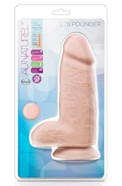 Blush Novelties Au Natural Pounder Vanilla 25cm -Anal sexleketøy butikk p au natural pounder vanilla 25cm 3