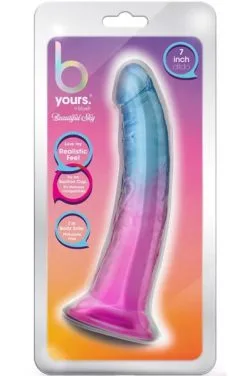 Blush Novelties B Yours Beautiful Sky Dildo Sunset 19 Cm -Anal sexleketøy butikk p b yours beautiful sky dildo sunset 19 cm productimage 4