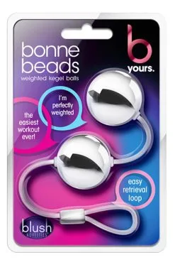 Blush Novelties B Yours Bonne Beads Silver -Anal sexleketøy butikk p b yours bonne beads silver 2