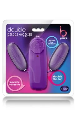 Blush Novelties B Yours Double Pop Eggs Plum -Anal sexleketøy butikk p b yours double pop eggs plum 2