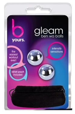 Blush Novelties B Yours Gleam Stainless Steel Kegel Ball -Anal sexleketøy butikk p b yours gleam stainless steel kegel ball 2