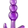 Blush Novelties B Yours Triple Bead Anal Plug Purple -Anal sexleketøy butikk p b yours triple bead anal plug purple