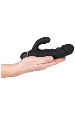 Sustainable Pleasure Black Amazing Ribbed Mini Rabbit -Anal sexleketøy butikk p black amazing ribbed mini rabbit 3 125343