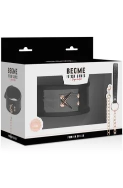 Begme Fetish Games Black Edition Premium Vegan Leather Collar -Anal sexleketøy butikk p black edition premium vegan leather collar 3 160612