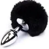 Afterdark Black Faux Fur Rabbit Tail Stainless Plug S 1 Afterdark Black Faux Fur Rabbit Tail Stainless Plug S -Anal sexleketøy butikk p black faux fur rabbit tail stainless plug s 112149
