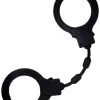 Sustainable Pleasure Black Silicone Handcuffs