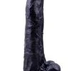 Chisa Novelties Black Veined Dong 25 Cm -Anal sexleketøy butikk p black veined dong 25 cm