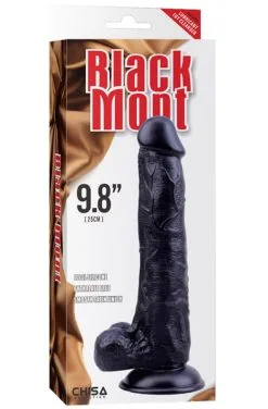Chisa Novelties Black Veined Dong 25 Cm -Anal sexleketøy butikk p black veined dong 25 cm 3