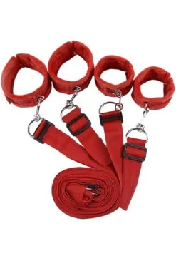 The Red Bondage Bed Kit Red