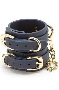 NS Novelties Bondage Couture Hand Cuff Blue