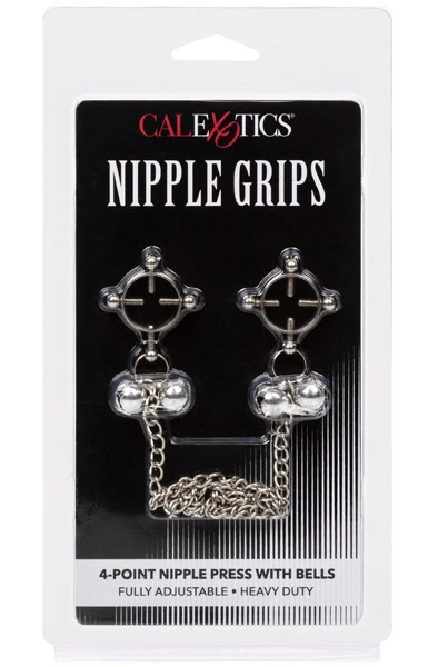 Cal Exotics 4-Point Nipple Press With Bells 4 Cal Exotics 4-Point Nipple Press With Bells - Bilde 2