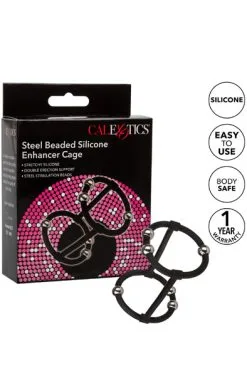Cal Exotics Beaded Silicone Enhancer Cage -Anal sexleketøy butikk p cal exotics beaded silicone enhancer cage 3 225223