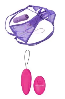 Paketerbjudande Cheeky Panty Thrill-Her + Vibrating Egg Remote Control