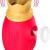 Ünihörn Clitoris Sucker With Tongue Massager Red -Anal sexleketøy butikk p clitoris sucker with tongue massager red 135641 1