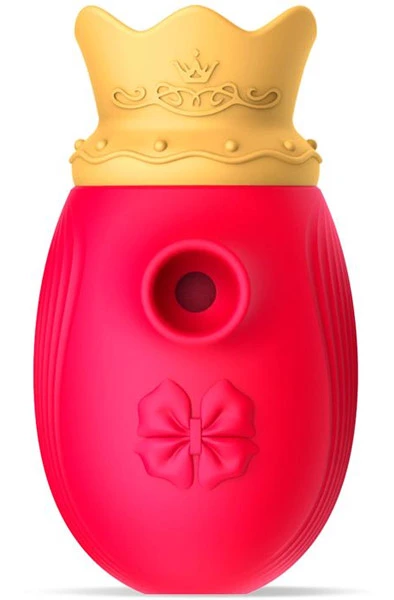 Ünihörn Clitoris Sucker With Tongue Massager Red 4 Ünihörn Clitoris Sucker With Tongue Massager Red - Bilde 2