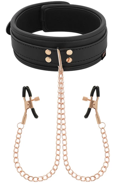 Coquette Fantasy Collar With Nipples Clamps 3 Coquette Fantasy Collar With Nipples Clamps