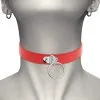Coquette Hand Crafted Choker Fetish Red