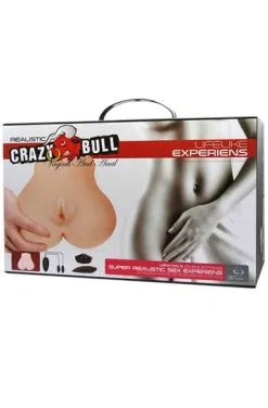 Crazy Bull Realistic Experiens Vibrating Vagina & Anal -Anal sexleketøy butikk p crazy bull realistic experiens vibrating vagina anal 4