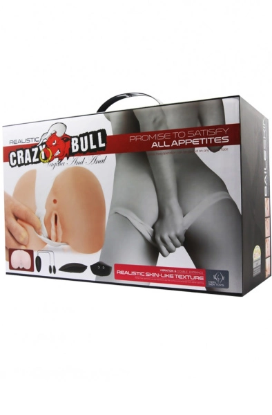Crazy Bull Realistic Vibro Masturbator Vagina And Ass 4 Crazy Bull Realistic Vibro Masturbator Vagina And Ass - Bilde 2