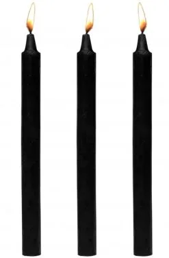 XR Play Hard Dark Drippers Fetish Drip Candles Set Of 3