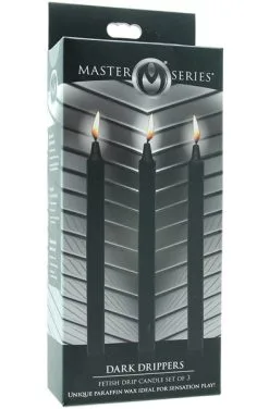 XR Play Hard Dark Drippers Fetish Drip Candles Set Of 3 -Anal sexleketøy butikk p dark drippers fetish drip candles set of 3 3 195433