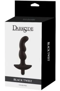 Toyz4lovers Dark Side Black Twist Anal Vibrator -Anal sexleketøy butikk p dark side black twist anal vibrator 3 000021