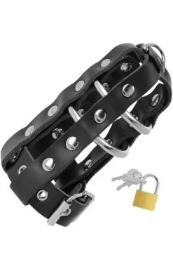 Darkness Leather Chastity Cage