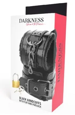 Darkness Wrist Cuffs Black -Anal sexleketøy butikk p darkness wrist cuffs black 2