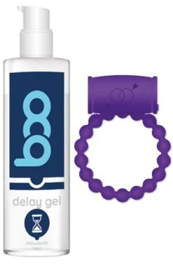 Paketerbjudande Delay Gel Men 50ml + Vibrating Cock Ring