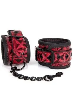 Diabolique Dark Handcuffs Red