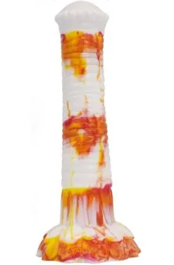 Fantasycolors Dildo Tork White-Orange 29 Cm -Anal sexleketøy butikk p dildo tork white orange 29 cm 2 164623 1