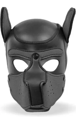 IntoYou Dog Hood With Removable Muzzle Black M