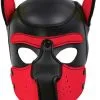 IntoYou Dog Hood With Removable Muzzle Red/Black