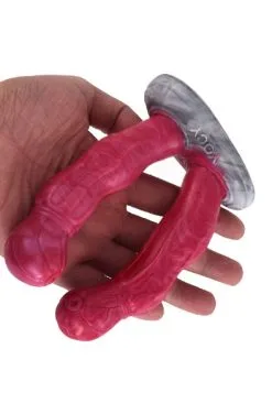 Pink Alien Double Monster Dildo Mini Dak 13 Cm -Anal sexleketøy butikk p double monster dildo mini dak 13 cm 2 152600