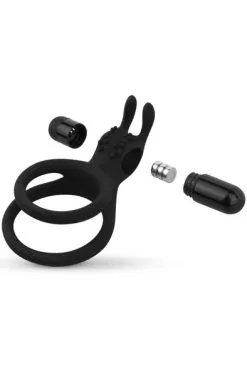 Easytoys Double Vibrating Cock Ring With Rabbit Ears -Anal sexleketøy butikk p double vibrating cock ring with rabbit ears 2 222448